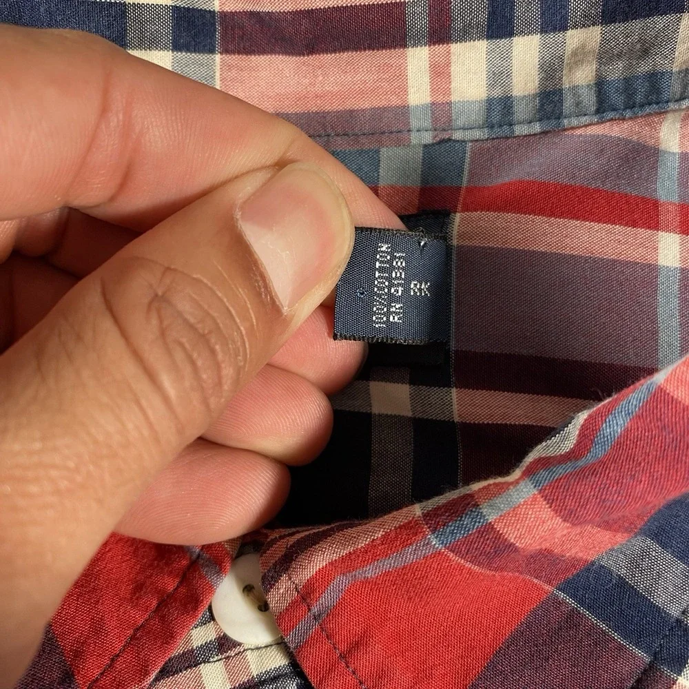 Vintage Polo Ralph Lauren Plaid Work Shirt Long Sleeve Button up Mens XL